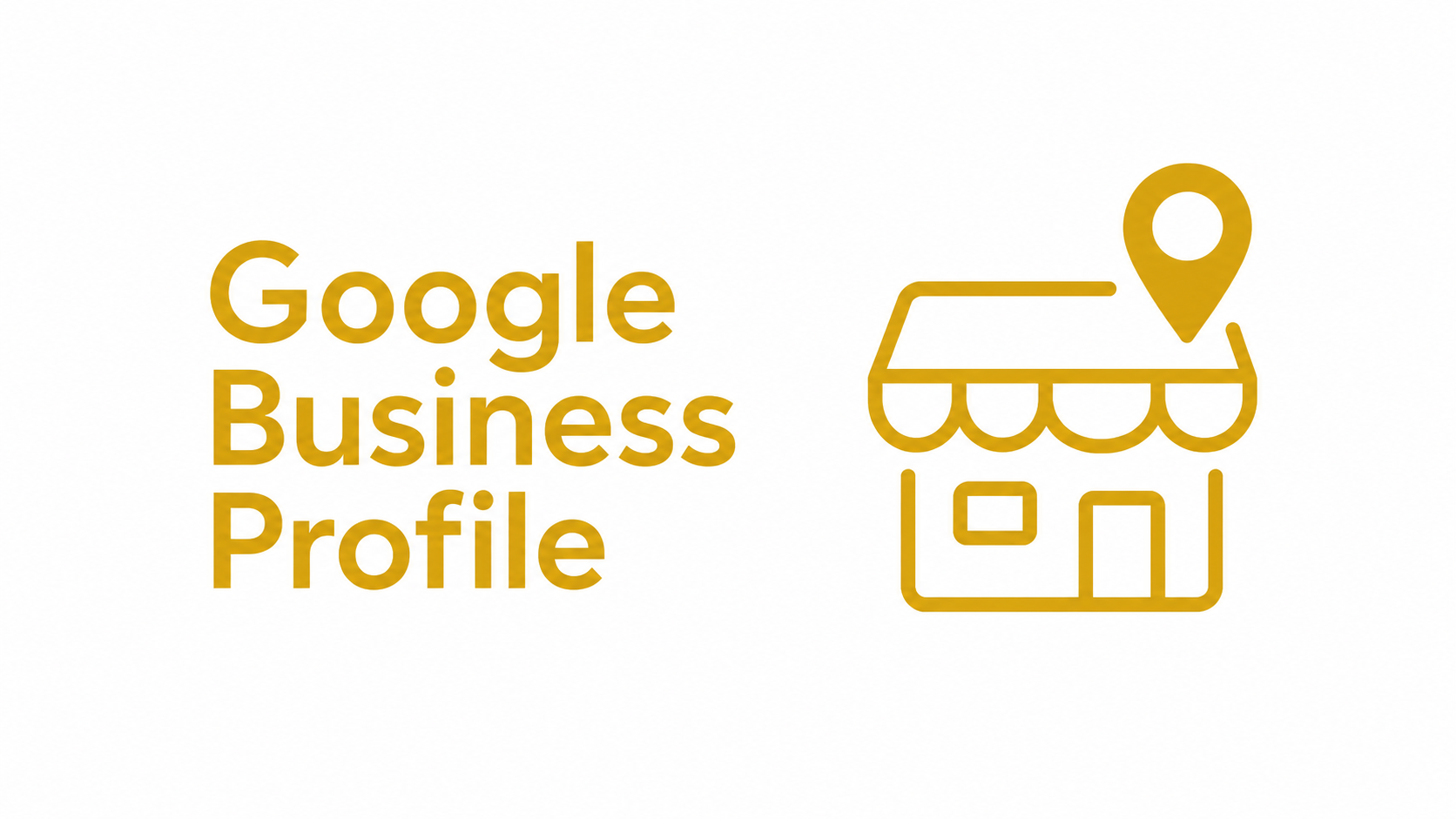 Portada de Google Business Profile con icono de negocio local